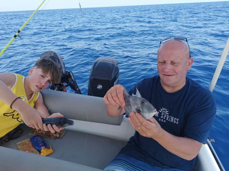 Rhodes: 4 Hour Private Boat Fishing Trip with Equipment - A Relaxed Pace with Opportunities to Swim and Rest