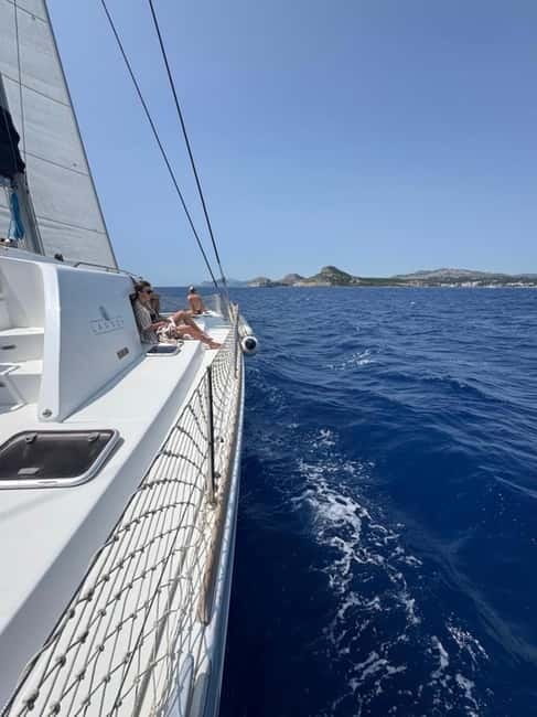 Rhodes: All inclusive Catamaran Escape with Lunch & Drinks - Key Points