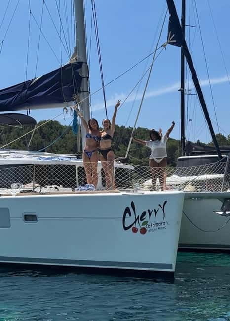 Rhodes: All inclusive Catamaran Escape with Lunch & Drinks - Ladiko Bay: A Serene Spot for R&R and Water Activities