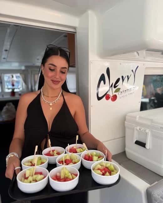 Rhodes: All inclusive Catamaran Escape with Lunch & Drinks - Delicious Greek Cuisine and Refreshing Drinks Onboard