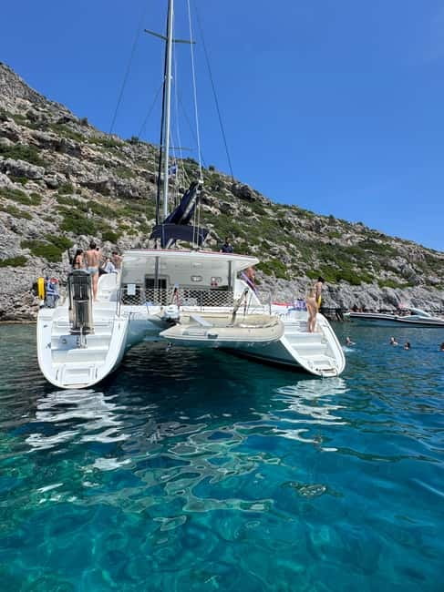 Rhodes: All inclusive Catamaran Escape with Lunch & Drinks - The Catamaran: Spacious, Luxurious, and Well-Maintained