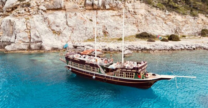 Rhodes: All Inclusive Day Cruise with BBQ & Unlimited Drinks - Onboard Food: Greek BBQ, Hot Dogs, and Waffles