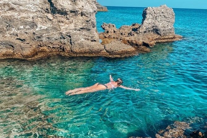 Rhodes Bay to Bay Swim Cruise-Greek Buffet w/wine included - Starting Point and Convenient Departure from Mandraki Port