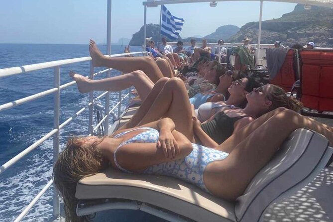 Rhodes Bay to Bay Swim Cruise-Greek Buffet w/wine included - Exploring Kallithea Springs with Natural Healing Waters