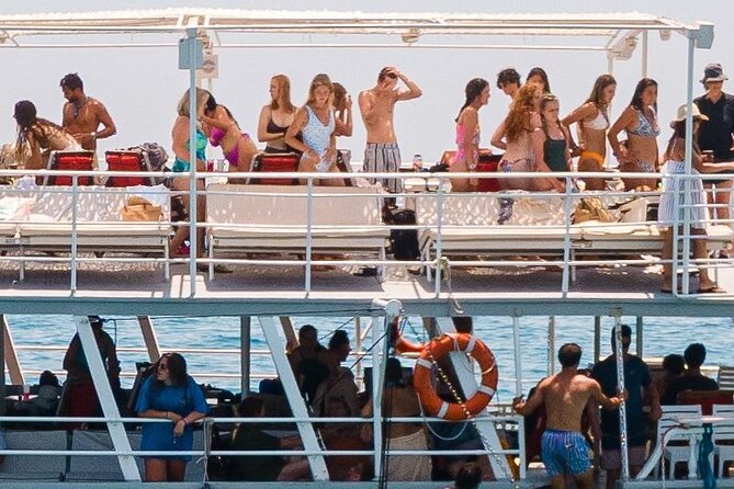 Rhodes Bay to Bay Swim Cruise-Greek Buffet w/wine included - Relaxing at Afandou Beach with Pebbles and a Golf Course