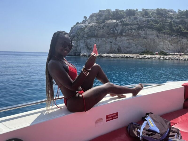 Rhodes: Beach Cruise with Swimming, Meal, & Unlimited Drinks - Departure Point at Mandraki Marina