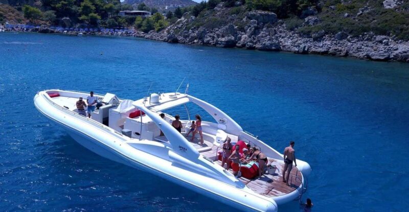 Rhodes: Beach Cruise with Swimming, Meal, & Unlimited Drinks - The Kallithea Springs Experience