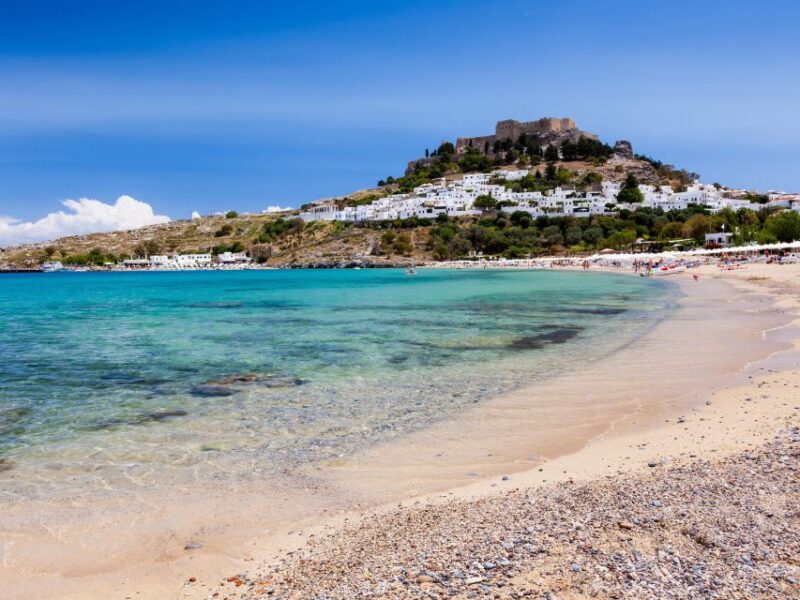 Rhodes: Boat trip to Lindos with Swimming Stops - Departing from Rhodes Harbor to the Scenic Lindos Coastline