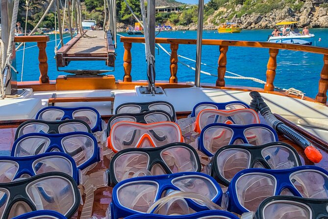 Rhodes Day Cruise (with lunch & unlimited drinks) 5,5 Hours - Final Stop at Kallithea Springs for Snorkeling in Crystal Waters