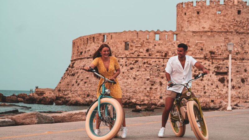 Rhodes: eBike Highlights Tour w/ Personal Photographer - Watching the Sunset Over Rhodes Town