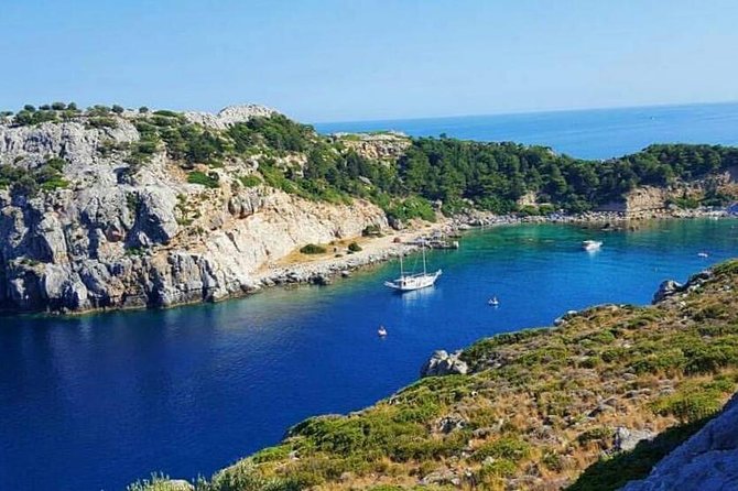 Rhodes Exclusive Swim Cruise with Greek Gourmet Buffet & Drinks - Anthony Quinn Bay: Deep Waters and Snorkeling Adventure