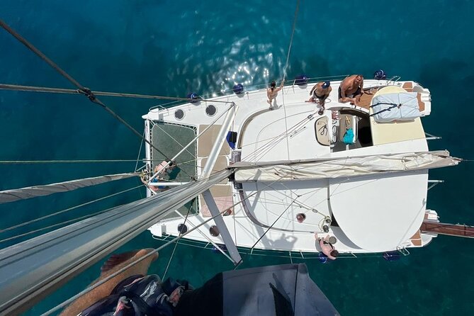 Rhodes: Half Day Sailing Catamaran Cruise with drinks - Comfortable Private Setting for Up to 12 People