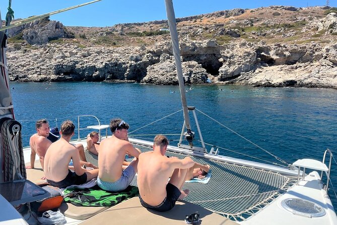 Rhodes: Half Day Sailing Catamaran Cruise with drinks - Drinks and Snorkelling Equipment Included