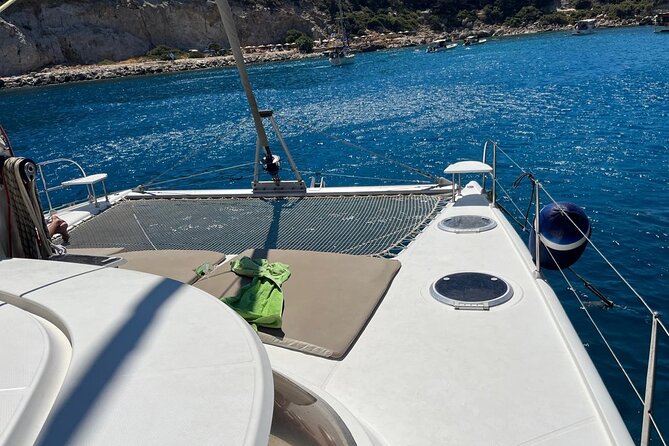 Rhodes: Half Day Sailing Catamaran Cruise with drinks - Meeting Point and Easy Access