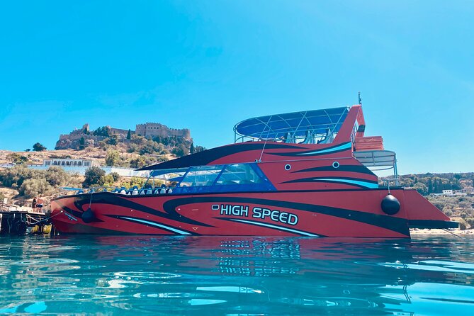 Rhodes High Speed Boat to Lindos - Departing from Rhodes: A Smooth Start at Pl. Eleftherias