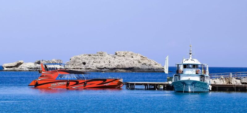 Rhodes: High Speed Cruise to Lindos - Swim Stop at Tsambika Bay: An Optional Refreshing Break