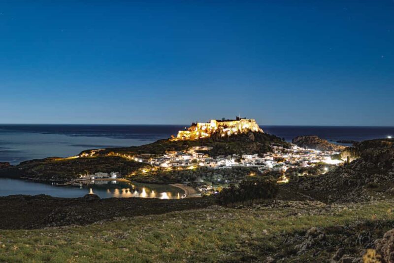 Rhodes: Lindos by night - Bus tour with free time to explore - Key Points