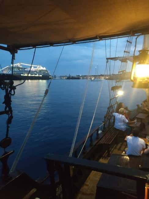 Rhodes: Night Cruise with Live Music and Sightseeing. - Drinks and Refreshments Included in the Price