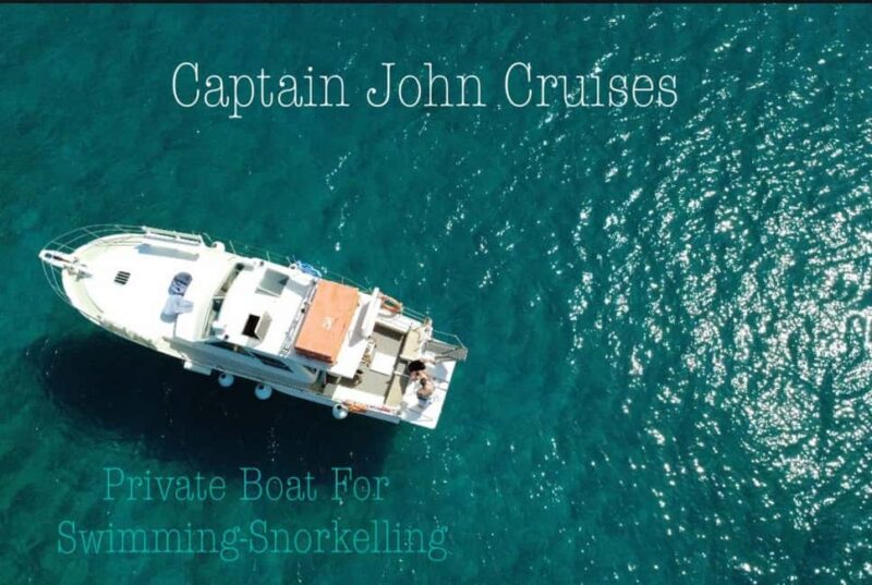 Rhodes: Private Boat for Swimming up to 20 persons - Key Points