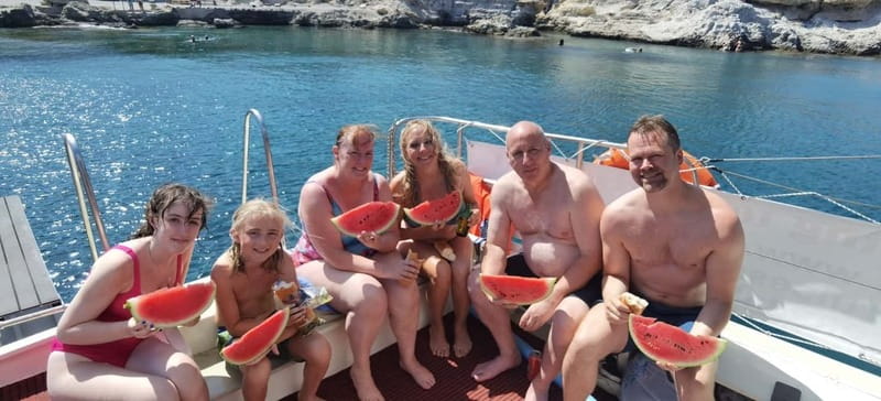 Rhodes: Private Boat for Swimming up to 20 persons - Snorkeling and Water Activities