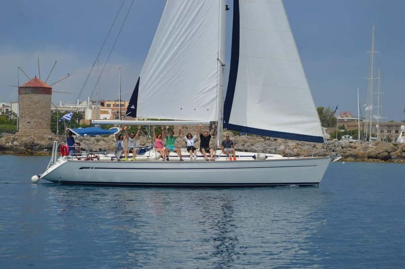 Rhodes: Sailing Yacht Cruise with Food & Drinks (SmallGroup) - Navigating the Itinerary: Scenic Sailing and Bays Exploration