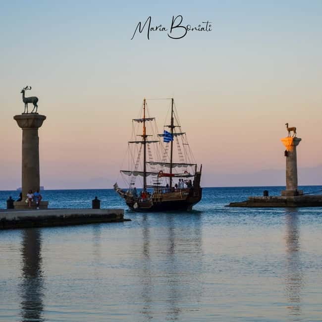 Rhodes: Sunset Cruise 1 hour on an 18th-Century Boat - Scenic Sights of Rhodes’ Old and New City from the Sea