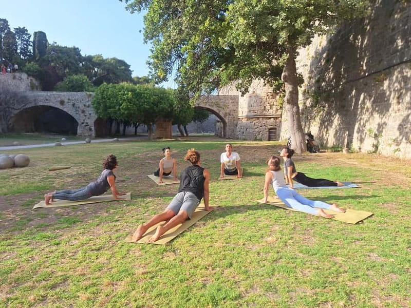 Rhodes Town: Outdoor Yoga at Grand Masters Garden - Starting Point at the Old Town’s Gate Near Rhodes Marina