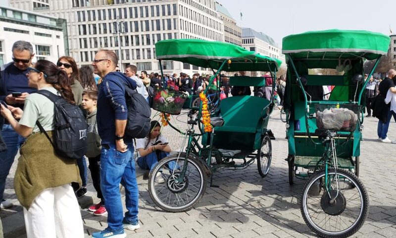 Rickshaw shared Guide Tour in small groups - Explore Berlin in a Unique Way with a Shared Rickshaw and E-Vehicle Tour