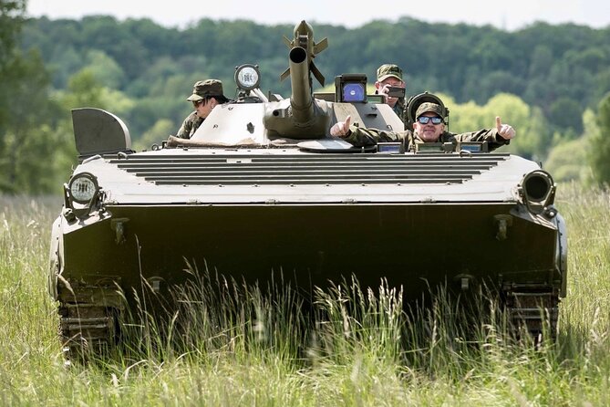 Ride in a BMP tank and military garage tour Prague - The Experience of Riding a BMP-1 in Moravia