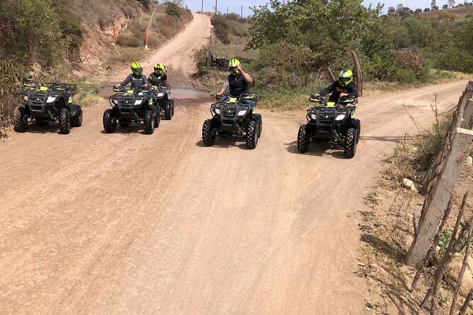 Ride in four-wheelers/,shooting target Paintball - How the Rosarito Mountain ATV Tour Starts and Ends