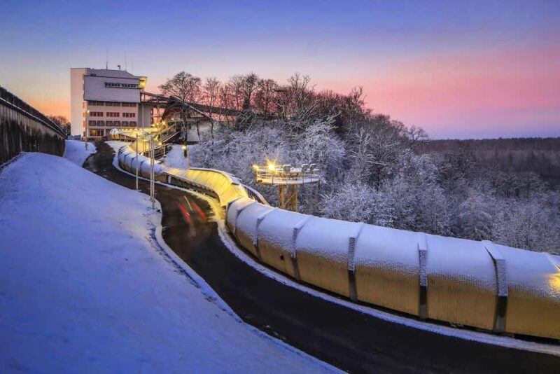 Riga: Husky Dog Sledding and Ride in Bobsleigh Track - Key Points