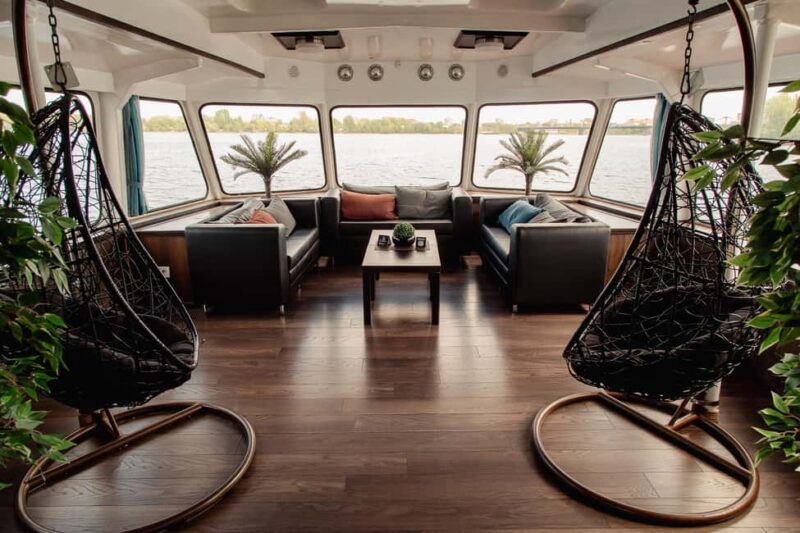 Riga panorama trip - River Cruises Latvia - Onboard Facilities: Food, Drinks, and Comfort