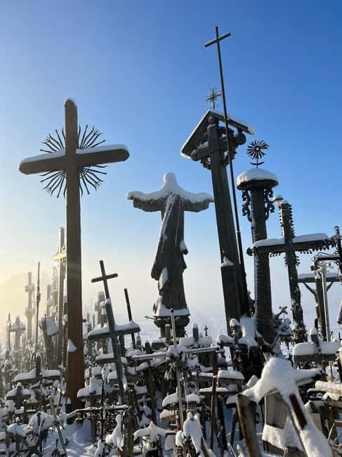 Riga-Vilnius:Rundale palace/Hill of Crosses/Medieval Kernave - The Hill of Crosses: A Sacred and Moving Site