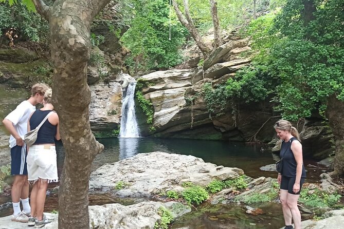 River Trekking to the Waterfall in Andros - The Waterfall and Swimming Break