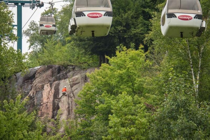 Rock Climbing Initiation in Mont-Tremblant - The 70-Foot Natural Rock Wall Climb