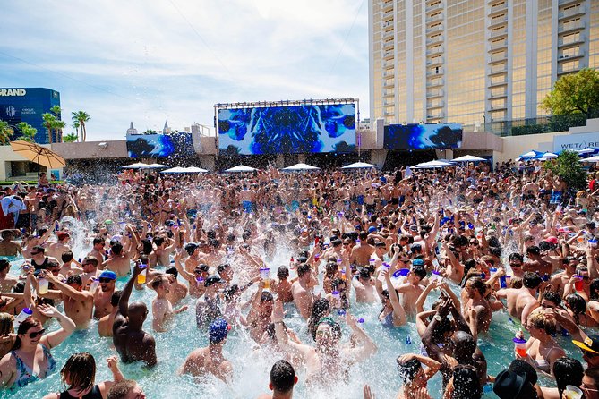 Rockstar Pool Party Crawl w/ VIP Entry & Party Bus Ride - End the Day at AYU Dayclub with VIP Access