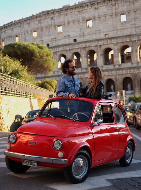 Roma: Photography service and Fiat500 & Aperol Spritz - Logistics and Meeting Arrangements