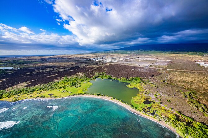 Romantic Kona Coffee & Landing: Private Helicopter Tour - The Coastal and Beach Passes: Kiholo Bay and Makalawena Beach