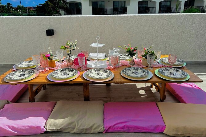 romantic picnic with a view of the caribbean sea - How the Romantic Picnic is Set Up