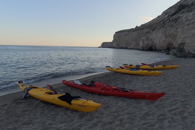 Romantic Sunset Kayaking Tour in Milos - Included Equipment and Amenities