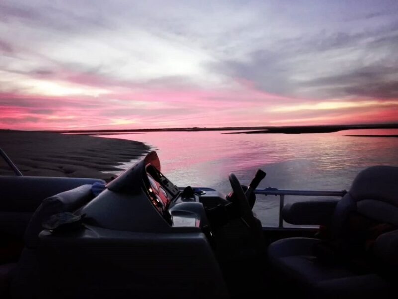 Romantic Sunset Tour in the Ria Formosa from Faro - The Private Catamaran Setup for Intimate Sunset Viewing