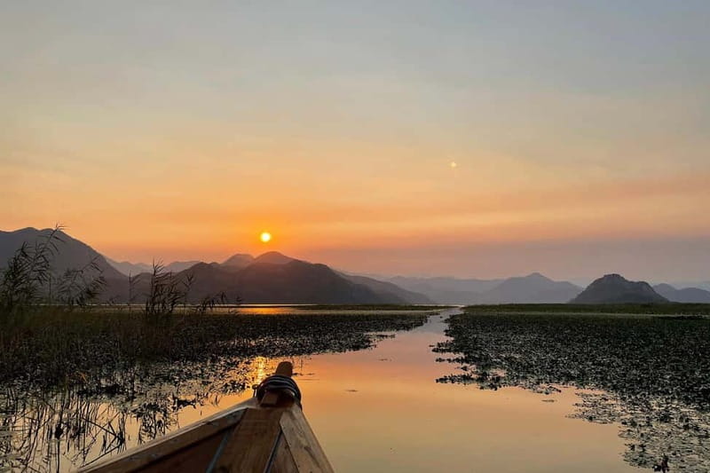 Romantic Sunset tour on Skadar lake with drinks and snacks - Key Points
