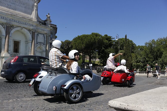 Rome 3 hours Vespa Sidecar Private Tour with Gelato - Trevi Fountain and Piazza di Spagna: Rome’s Architectural Gems