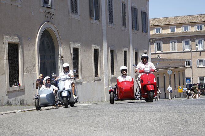 Rome 3 hours Vespa Sidecar Private Tour with Gelato - Piazza del Popolo and the Historic Center