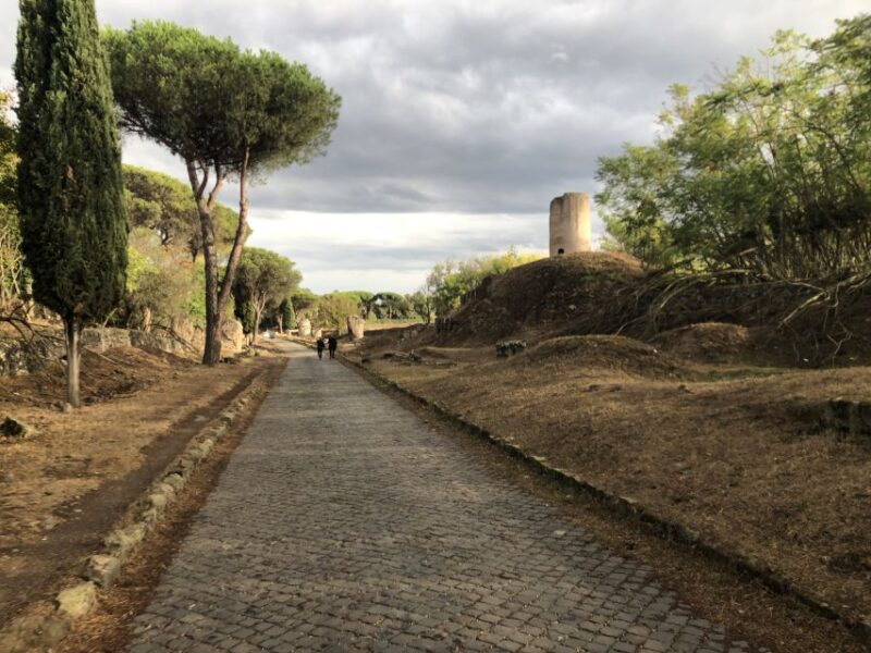 Rome: Appian Way EBike Tour Catacombs Aqueducts & Food+Drink - The Experience at the Catacombs and Hidden Sights