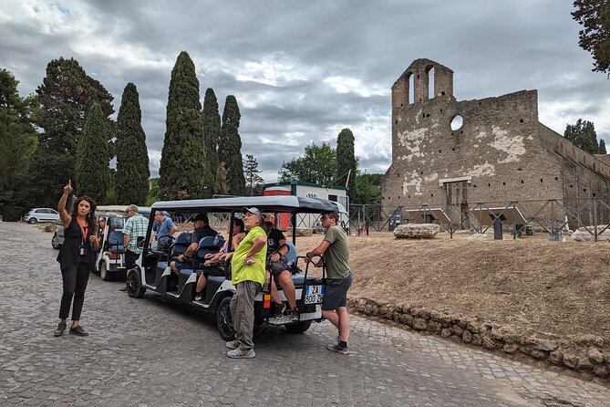 Rome: Appian Way Golf Cart Charter with Driver - Private - Flexibility with Duration and Route Options