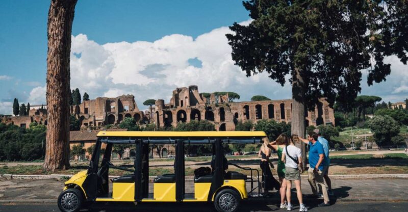 Rome: Appian Way Golf Cart Tour with Roman Catacombs Entry - Key Points