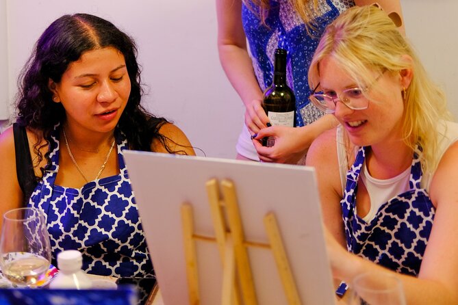 Rome Art Class: Painting & Unlimited Wine - A Creative Evening in Rome’s Studio Setting
