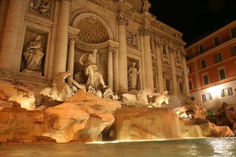 Rome at Sunset: Colosseum, Forum & Trevi Fountain Tour - End at Trevi Fountain with Wishing Coins