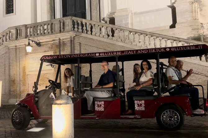 Rome by Night: Golf Cart Tour - The Convenience of Golf Cart Transportation Through Romes Streets